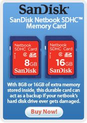 Sandisk Netbook SDHC memory card