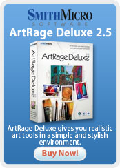 ArtRage Deluxe gives you realistic art tools in a simple and stylish environment