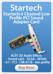Startech 4 Channel Low Profile