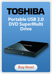 TOSHIBA Portable USB 2.0 DVD SuperMulti Drive