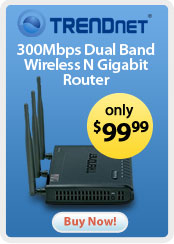 TRENDnet 300Mbps Dual Band Wireless N Gigabit Router