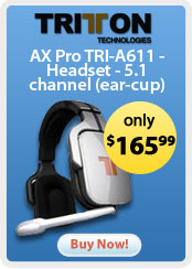 Tritton Technology AX Pro TRI GA611 Headset 5.1 channel ear cup