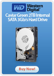 Western Digital Caviar Green 2TB Internal SATA 3Gb/s Hard Drive FREE 2-3 DAY SHIPPING