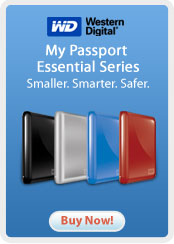 Western Digital My Passport Essential Series &nbsp;&nbsp;Smaller. Smarter. Safer.