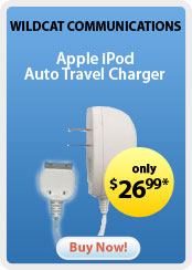 Wildcat Communications &nbsp;- &nbsp;Apple iPod Auto Travel Charger