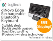 Logitech &nbsp;- &nbsp;diNovo Edge Rechargeable Bluetooth Keyboard