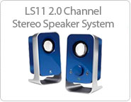 logitech ls11 2.0 channel stereo speaker system