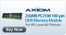 Axiom Memory Solutions 256MB PC2100 100-pin DDR Memory Module for HP LaserJet Printers
