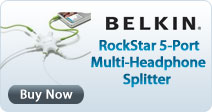 Belkin RockStar 5-Port Multi-Headphone Splitter