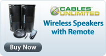 Cables Unlimited Wireless Speakers with Remote