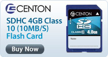Centon SDHC 4GB Class 10 (10MB/S) Flash Card