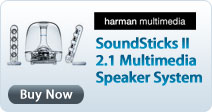 Harman Multimedia SoundSticks II 2.1 Multimedia Speaker System