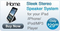 iHome Sleek Stereo Speakers