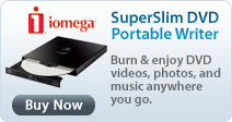 Iomega SuperSlim DVD Portable Writer