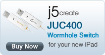 j5create JUC400 Wormhole Switch for your new iPad