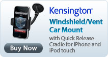 Kensington Windshield/Vent Car Mount with Quick Release Cradle for iPhone and iPod touch