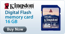 Kingston Digital Flash memory card 16 GB