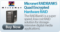 Micronet RAIDBANK5 Quad Encrypted Hardware RAID
