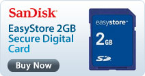 Sandisk EasyStore 2GB Secure Digital Card