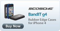 SK SoundKase BandIT g4 - Rubber Edge Cases for iPhone 4