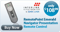 SMK-Link RemotePoint Emerald Navigator Presentation Remote Control