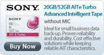 Sony 20GB / 52GB AITe Turbo Advanced Intelligent Tape without MIC