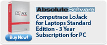Computrace LoJack for Laptops Standard Edition 3 Year Subscription for PC
