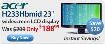 Acer H233Hbmid 23" widescreen LCD display