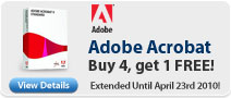 Adobe Acrobat Buy 4 Get 1 Free!