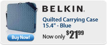 Belkin Quilted Carrying Case 15.4-inch - Blue