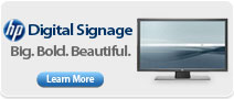 big bold beautiful hp digital signage