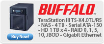 TeraStation III TS-X4.0TL/R5 - NAS - 4 TB - Serial ATA-150 - HD 1 TB x 4 - RAID 0, 1, 5, 10, JBOD - Gigabit Ethernet