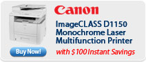 Canon ImageCLASS D1150 Monochrome Laser Multifunction Printer