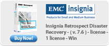 Insignia Retrospect Disaster Recovery - ( v. 7.6 ) - license - 1 license &nbsp;Win