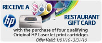 Receive a $60 Restaurant Gift Card