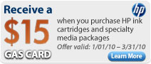 HP Receive $15 Gas Card