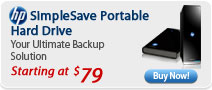 HP SimpleSave Portable Hard Drive