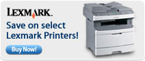 Save on select Lexmark Printers
