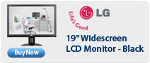 19 Widescreen LCD Monitor Black