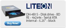 DH-4B1S - Disk drive - BD-RE - 4x2x4x - Serial ATA - internal - 5.25" - black