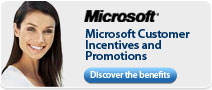 Microsoft Customer Incentives and promotions