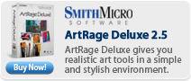 ArtRage Deluxe gives you realistic art tools in a simple and stylish environment