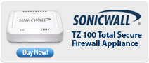 Sonicwall TZ 100 Total Secure Firewall Appliance