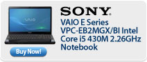 Sont VAIO E Series VPC-EB2MGX/BI Intel Core i5 430M 2.26GHz Notebook
