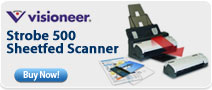 Visioneer Strobe 500 Sheetfed Scanner