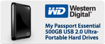 My Passport Essential 500GB USB 2.0 Ultra-Portable Hard Drives