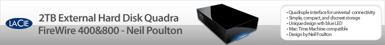 Lacie 2TB External Hard Disk Quadra FireWire 400&amp;800 - Neil Poulton