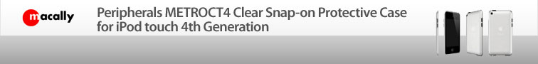 MacAlly Peripherals METROCT4 Clear Snap-on Protective Case for iPod touch 4th Generation