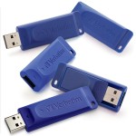 Verbatim 8GB USB 2.0 Flash Drive - Pack Of 5 - Blue 99121