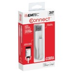 Emtec 32GB Lightning/USB 3.0 2-in-1 Flash Drive iCOBRA ECMMD32GT503